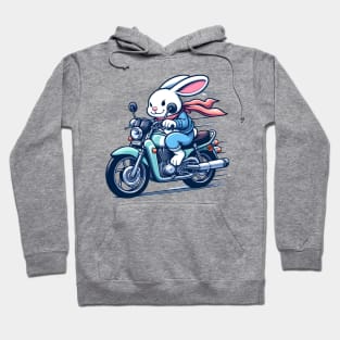 Biking rabbit Hoodie